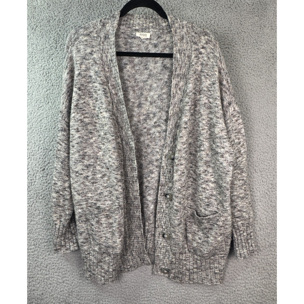 A New Approach Cardigan Sweater Womens PXL Knit Button Front Cozy